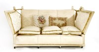 Lot 1096 - A Knole settee with low tied ends