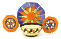 Lot 129 - Clarice Cliff 'Geometric' ceramics