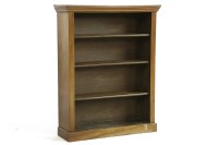Lot 1072 - A Victorian mahogany dwarf open bookcase