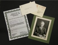 Lot 484 - A signed photograph of Ferdinand Porsche