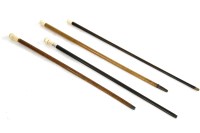 Lot 382 - Four walking sticks