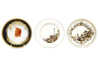 Lot 451 - Two Meissen saucers
