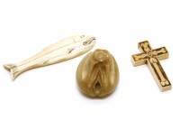 Lot 361 - A 19th century erotic carved ivory fertility amulet
