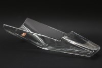 Lot 519 - A large Baccarat crystal reclining quarter shaped vase