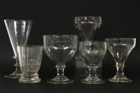 Lot 582 - Nine glass rummers