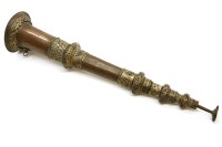 Lot 583 - A long copper Tibetan mountain horn