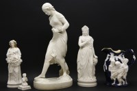 Lot 564 - A large parian figure