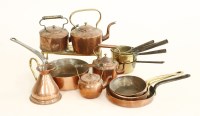 Lot 580 - A collection of graduated pans