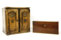 Lot 607 - A George III inlaid mahogany tea caddy