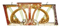Lot 726 - A polychrome painted wooden panel