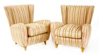 Lot 423 - A pair of Italian armchairs