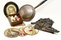 Lot 272 - A 19th century carved and stained bone chess set (af)