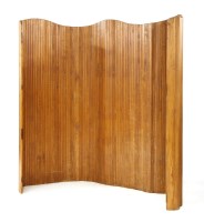 Lot 214 - A French pine dressing screen