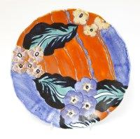 Lot 130 - A Clarice Cliff 'Clovre' charger