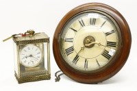 Lot 598A - A curious brass and five glass alarm clock