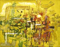 Lot 363 - Roy Turner Durrant (1925-1998)
COMPOSITION: GARDEN 1954
Signed and dated 54 l.r.