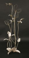 Lot 298 - A contemporary three-branch standard lamp