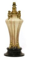 Lot 30 - A Sèvres stoneware lamp base