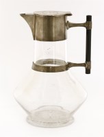 Lot 71 - A silver-mounted claret jug
