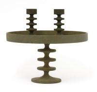 Lot 493 - A pair of Robert Welch cast iron candlesticks