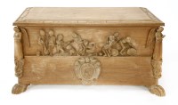 Lot 206 - An hardwood toy trunk