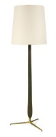 Lot 271 - An Italian stained wood and brass standard lamp