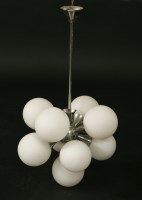 Lot 557 - An Italian chrome ceiling light