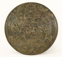 Lot 528 - A cast iron roundel