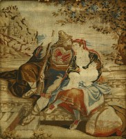 Lot 754A - A 19th century Berlin work panel