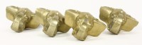 Lot 236 - A set of four cast Elephant head mounts
