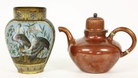 Lot 214 - An Elkington cloisonné vase