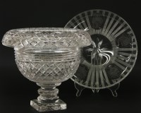 Lot 288 - A cut glass fruit bowl