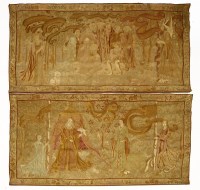 Lot 103 - Two woven tapestries