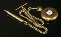 Lot 495 - An 18ct gold half hunter pocket watch