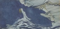 Lot 219 - Arthur George Watts (1883-1935)
MERMAID AND SHIP'S FIGUREHEAD WITH FLYING FISH 
Signed t.r. and dated '19