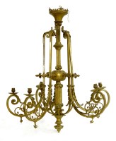 Lot 530A - A brass ceiling light