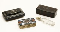 Lot 75 - Three 19th century snuff boxes: the first tortoiseshell