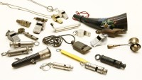 Lot 61 - A box of old whistles