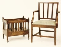 Lot 613 - A Regency mahogany elbow chair