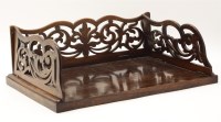 Lot 308 - A Victorian rosewood folding book rack
