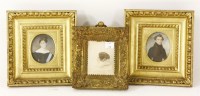 Lot 539 - A pair of Austrian oval watercolour portrait miniatures on ivory