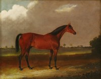 Lot 805 - Benjamin Herring Snr (1806-1830)
A BAY HUNTER IN A LANDSCAPE
Signed and dated 1829 l.r.