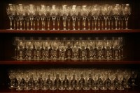 Lot 210 - A large suite of cut glass drinking glasses