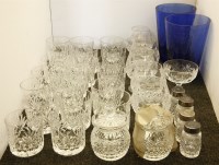 Lot 211 - Eighteen cut glass tumblers