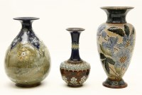 Lot 394 - A large Doulton Lambeth oviform vase