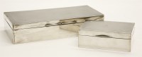 Lot 125 - A large hallmarked silver cigarette box