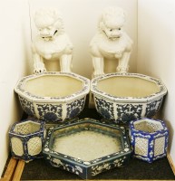 Lot 366 - A pair of blanc de chine porcelain dogs of Fo