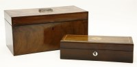 Lot 241 - A George III mahogany tea caddy