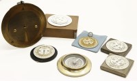 Lot 99 - A Nagretti & Zambra lacquered brass 'weather forecaster'