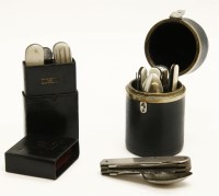 Lot 72 - A 19th century travel eating set